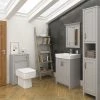 Chatsworth 3-Piece Traditional Grey Bathroom Suite -Cloakroom Suites Shop Chatsworth 3Pc Traditional Grey Bathroom Suite p