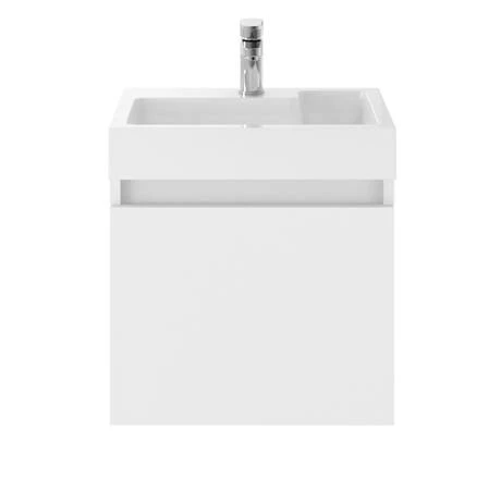 Milan Juno Gloss White Cloakroom Suite 4 Milan Juno Gloss White Cloakroom Suite - Image 2