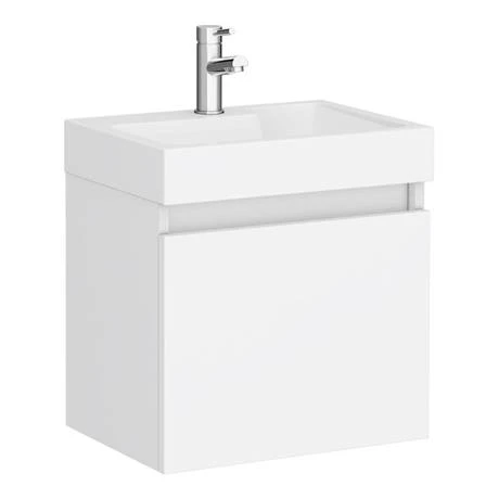 Milan Juno Gloss White Cloakroom Suite 7 Milan Juno Gloss White Cloakroom Suite - Image 5