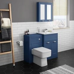 Keswick Blue 620mm Sink Vanity Unit + Toilet Package 12 Keswick Blue 620mm Sink Vanity Unit + Toilet Package -Cloakroom Suites Shop KES BLU PK1 d6 460