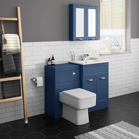 Keswick Blue 620mm Sink Vanity Unit + Toilet Package 7 Keswick Blue 620mm Sink Vanity Unit + Toilet Package - Image 5
