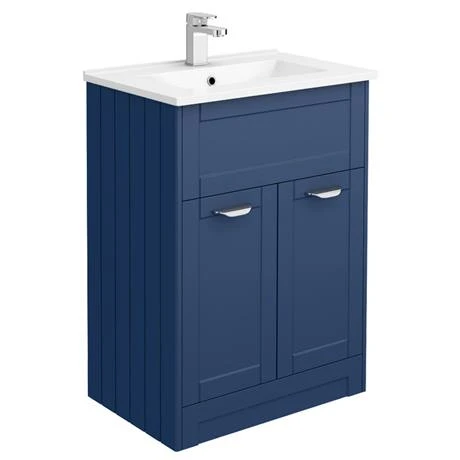 Keswick Blue Sink Vanity Unit, Storage Unit + Toilet Package 4 Keswick Blue Sink Vanity Unit, Storage Unit + Toilet Package - Image 2