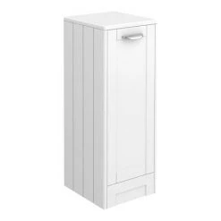 Keswick White Sink Vanity Unit, Storage Unit, Tall Boy + Toilet Package -Cloakroom Suites Shop KES WHT PK5 nd5 460