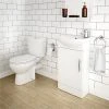 Melbourne Close Coupled Toilet incl. 420 Cabinet + Basin Set -Cloakroom Suites Shop MELNVS100 prod