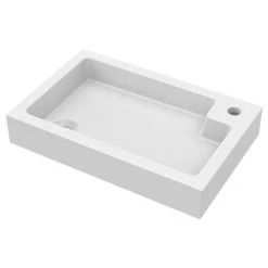 Metro Combined Two-In-One Wash Basin & Toilet (500mm wide x 300mm) -Cloakroom Suites Shop METCOMBWC N D2 460