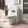 Metro Combined Two-In-One Wash Basin & Toilet (500mm wide x 300mm) -Cloakroom Suites Shop METCOMBWC nw p