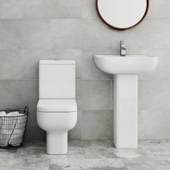 Pro 600 Short Projection Modern Bathroom Suite -Cloakroom Suites Shop MSPBS d3 460