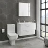 Monza 800 Vanity Unit & Modern Toilet Package -Cloakroom Suites Shop MZAWCPAK prod