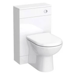Toreno 1300mm Gloss White Vanity Unit Bathroom Suite - Depth 400/200mm -Cloakroom Suites Shop Modena High Gloss White Vanity Unit Bathroom Suite W1300 nw d3 460
