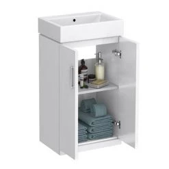 Nova Small Floor Standing 0TH Vanity + Square Toilet -Cloakroom Suites Shop NVCLKFS 0TH d2 460