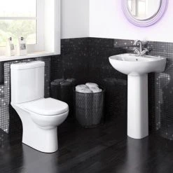 Cloakroom Suites Shop 7 Nuie Lawton Compact 4-Piece Bathroom Suite