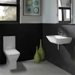 RAK Summit Cloakroom Suite - Close Coupled WC + 40cm Hand Basin