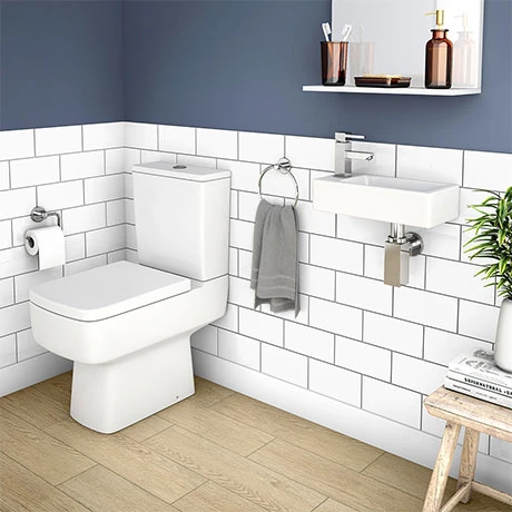Rondo Cloakroom Suite (Toilet + Wall Hung Basin) 3 Rondo Cloakroom Suite (Toilet + Wall Hung Basin)