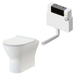 Monza Chestnut Wall Hung Bathroom Furniture Package -Cloakroom Suites Shop RDWWHPK detail01 460 1