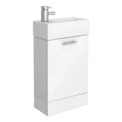 RAK Series 600 Toilet inc. Soft Close Seat + White Compact Vanity Unit -Cloakroom Suites Shop S600SCVTY058 detail1 460