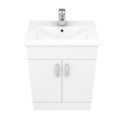 Toreno Cloakroom Suite inc. Pro 600 Toilet (White Gloss) -Cloakroom Suites Shop TCSP600 n d1 460