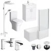 Toreno L-Shaped 1500 Complete Bathroom Package 2 Toreno L-Shaped 1500 Complete Bathroom Package -Cloakroom Suites Shop TRCBS15 p