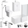 Toreno L-Shaped 1700 Complete Bathroom Package -Cloakroom Suites Shop TRCBS P1