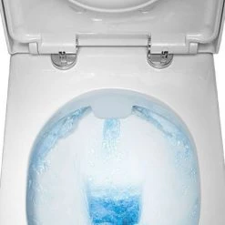 Toreno Square Rimless 4-Piece Modern Bathroom Suite -Cloakroom Suites Shop TSR4PC d3 460