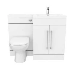 Valencia 1100mm Combination Bathroom Suite Unit with Basin + Round Toilet 12 Valencia 1100mm Combination Bathroom Suite Unit with Basin + Round Toilet -Cloakroom Suites Shop VAL1100R n d3 460
