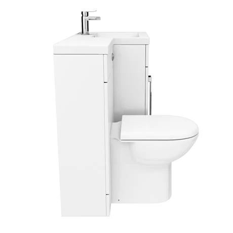 Valencia 1100mm Combination Bathroom Suite Unit with Basin + Round Toilet 8 Valencia 1100mm Combination Bathroom Suite Unit with Basin + Round Toilet - Image 6