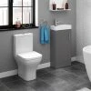 Venice Small Gloss Grey Cloakroom Suite -Cloakroom Suites Shop VC4SGRY p
