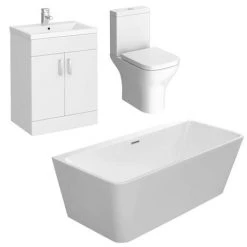 Venice BTW Free Standing Bath Suite -Cloakroom Suites Shop VENBTWBS D5 460